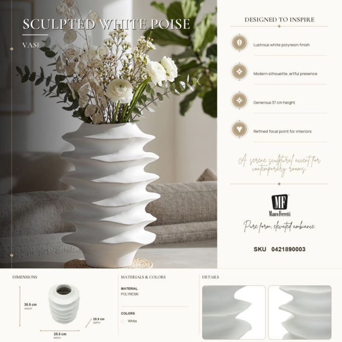 Vază decorativă modernă mică cu niveluri suprapuse [6]