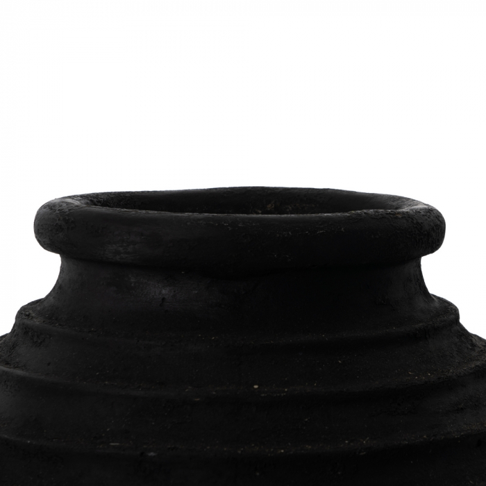 Vaza Neagra cu Linii Reliefate CreativDeco - Accent Modern pentru Interioare Elegante [5]