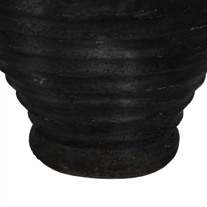 Vaza Neagra cu Linii Reliefate CreativDeco - Accent Modern pentru Interioare Elegante [8]