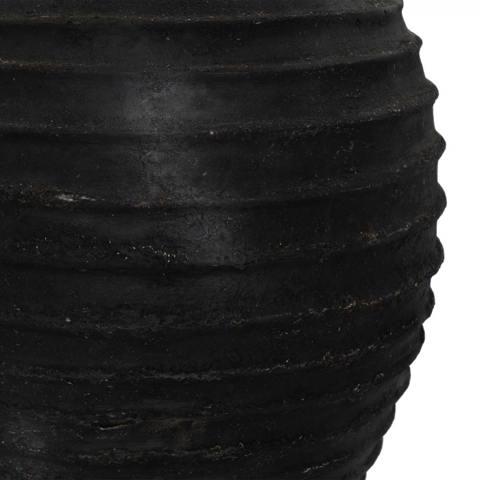 Vaza Neagra cu Linii Reliefate CreativDeco - Accent Modern pentru Interioare Elegante [6]