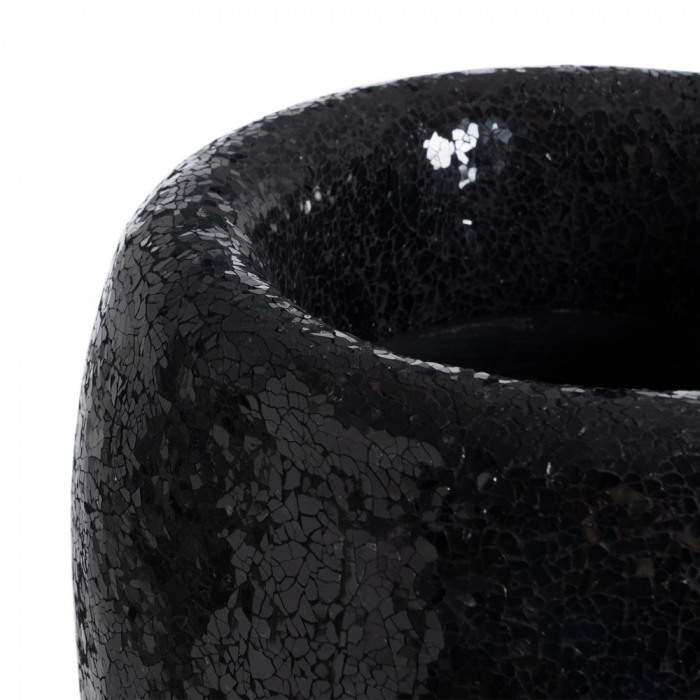 Vaza neagra mare moderna decor sculptural [4]
