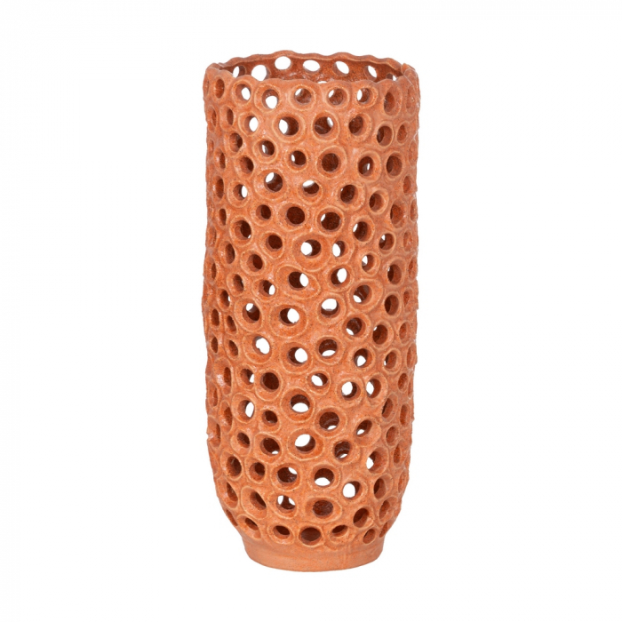 Vaza portocalie ceramica pentru decor modern|Vaze vibrante pentru interioare expresive [1]
