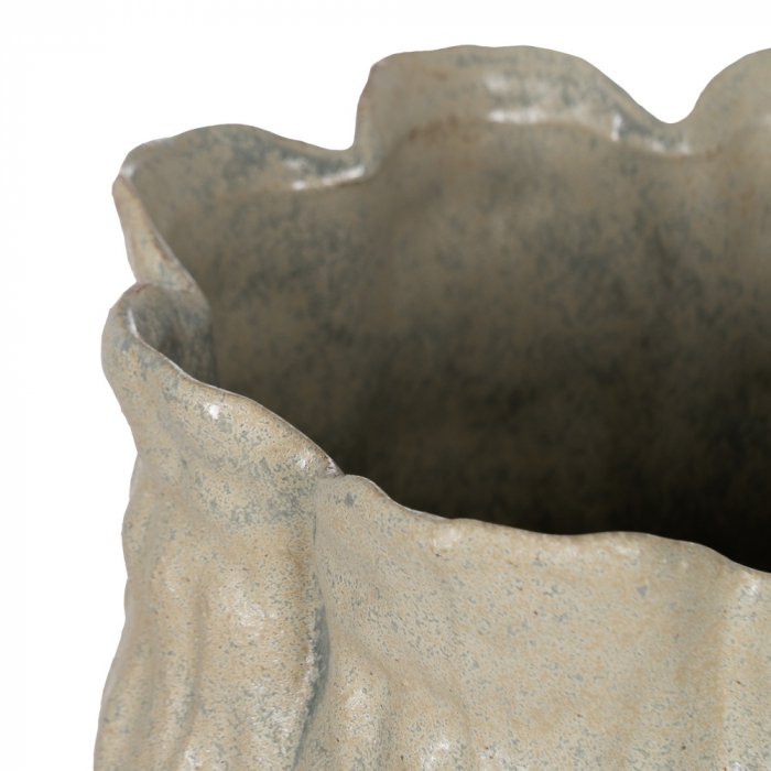 Vaza inalta ceramica bej pentru decor boho|Vaze naturale pentru interioare rafinate [3]
