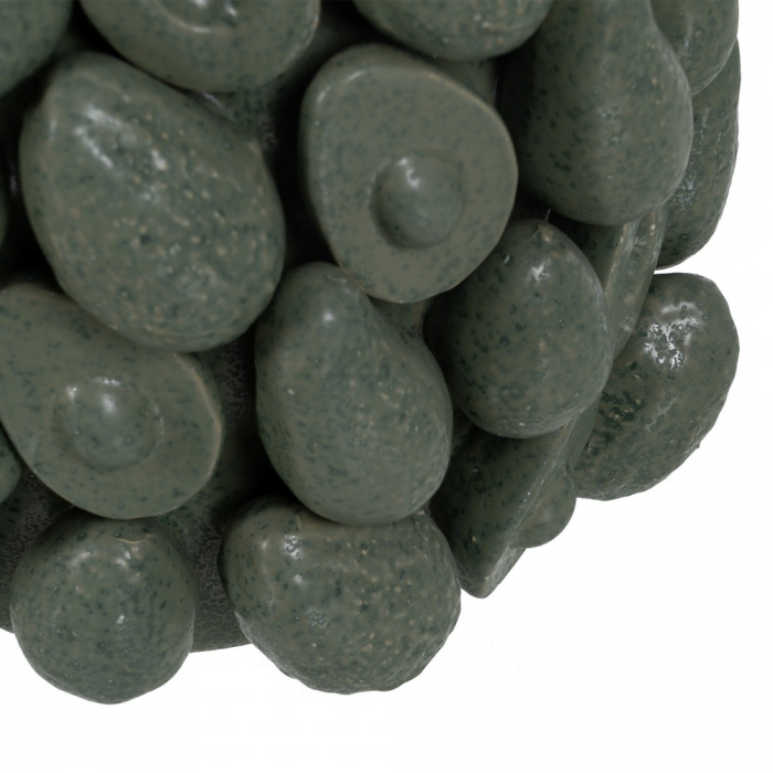 Vaza ceramica verde decor floral voluminos [6]