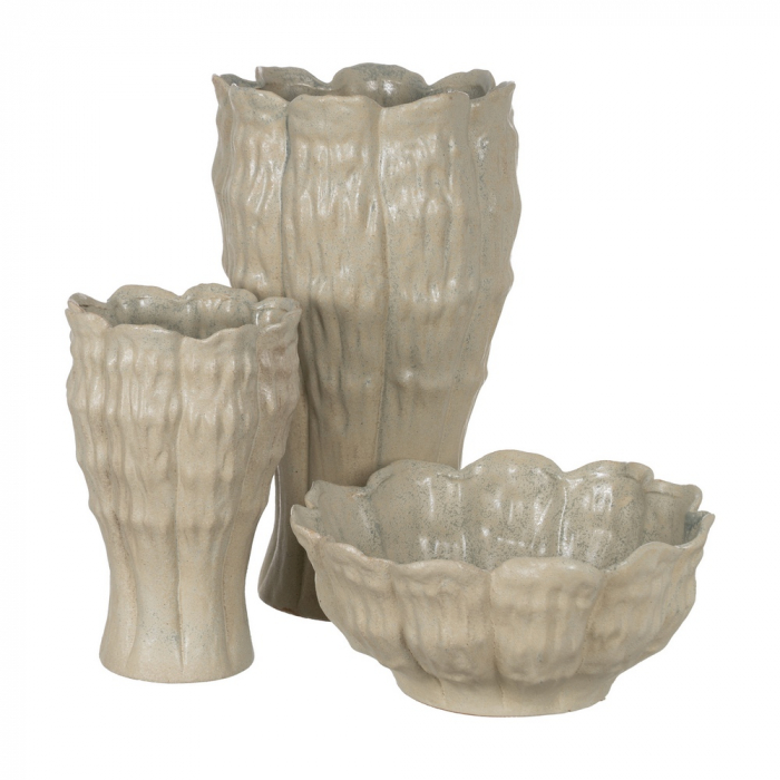 Vaza ceramica bej pentru interioare moderne|Vaze ceramice pentru accente stilate [2]