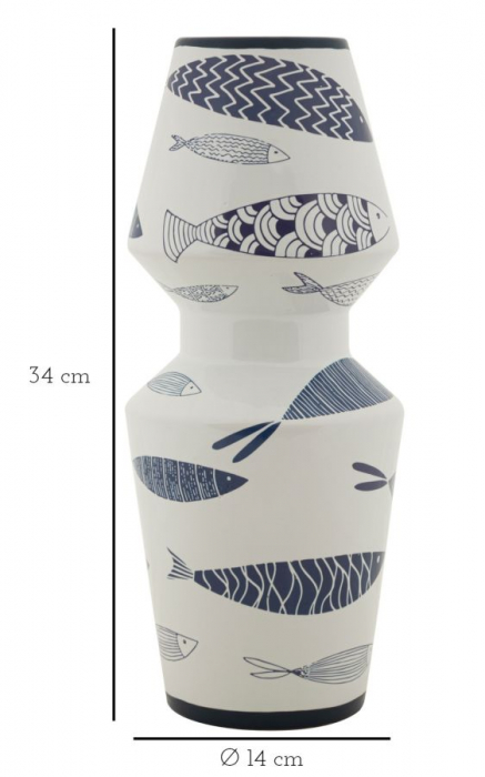 Vaza moderna cu pesti stilizati - CreativDeco [7]