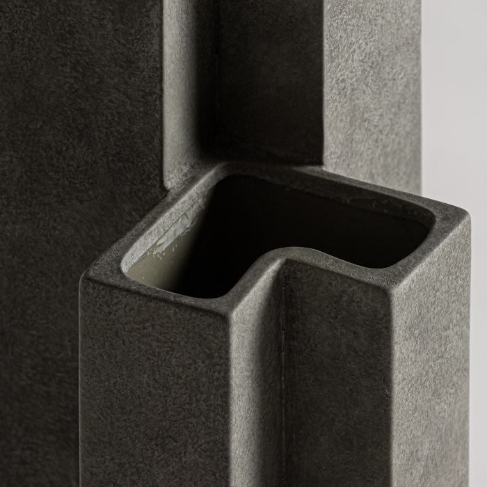 Vaza Art Deco ceramica gri inalta|Vaze decorative moderne [2]