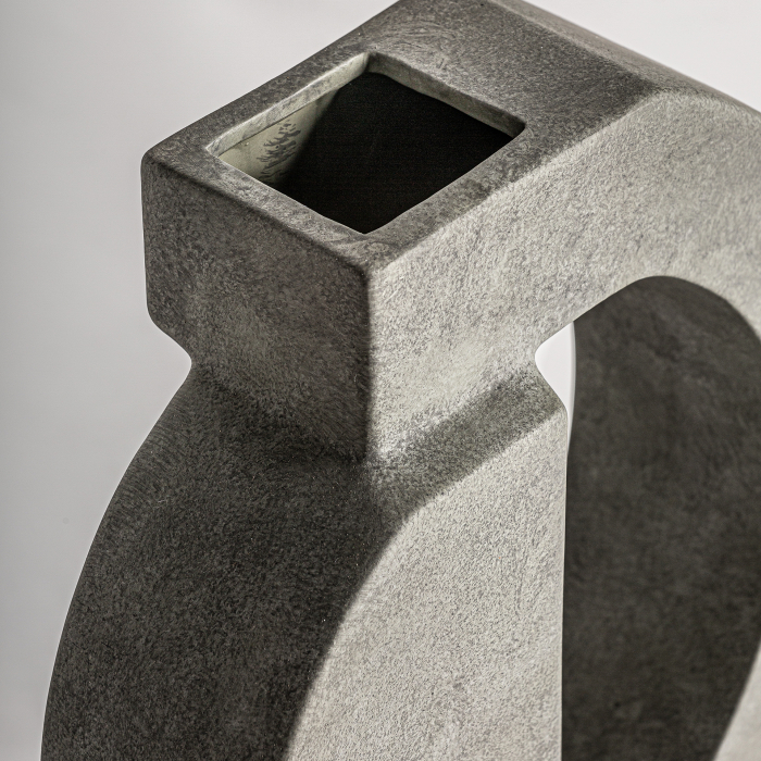Vaza Art Deco ceramica gri|Vaze decorative moderne [2]