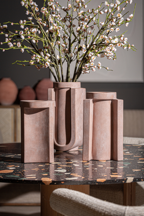 Vaza Art Deco ceramica maro compacta|Vaze decorative elegante [3]