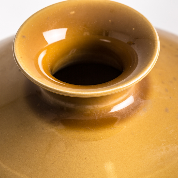 Vaza coloniala ceramica nuanta mustar|Vaze decorative elegante [2]
