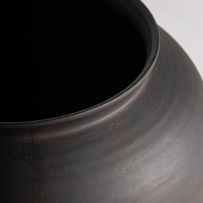 Vaza Art Deco ceramica neagra compacta|Vaze decorative sofisticate [2]