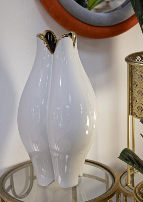Vaza eleganta cu detalii aurii - CreativDeco [2]
