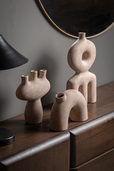 Vaza Art Deco ceramica maro roz pal|Vaze decorative elegante [3]