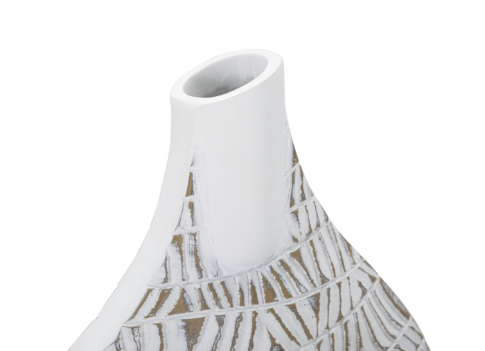 Vaza Alba Boho Chic Cu Motive Naturale CreativDeco [5]