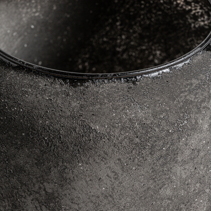 Vaza rotunda sticla neagra|Vaze moderne decorative [2]