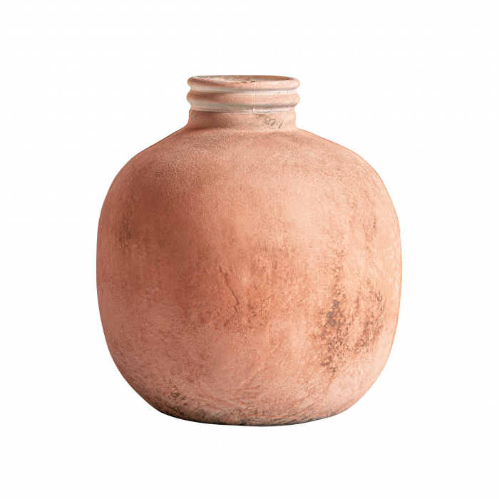 Vaza rotunda sticla portocalie vintage|Vaze decorative statement [1]