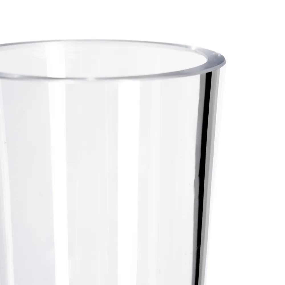 Vază din sticlă transparentă cu corp rotunjit și gât îngust [6]