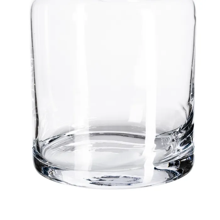 Vază din sticlă transparentă cu formă cilindrică în două niveluri [6]