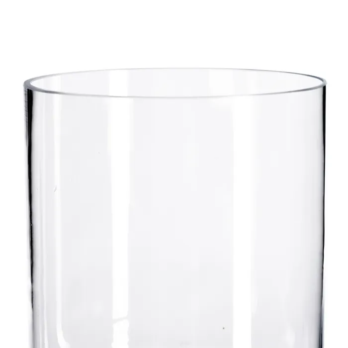 Vază din sticlă transparentă cu formă cilindrică în două niveluri [4]