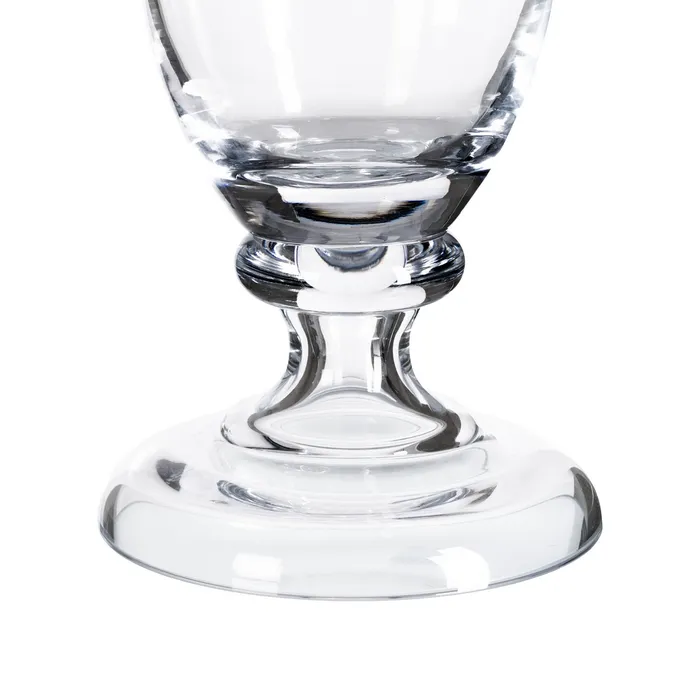 Vază din sticlă transparentă cu formă de cupă și picior decorativ [5]