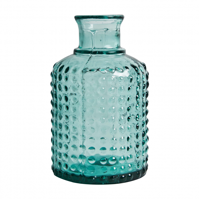 Vaza sticla transparenta cu relief|Vaze vintage texturate [1]