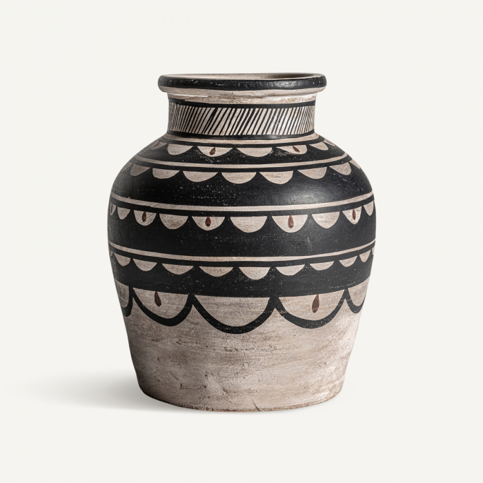 Vaza rotunda compacta teracota|Vaze decorative autentice [1]