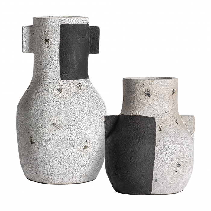 Vaza contemporana inalta teracota alb negru|Vaze decorative moderne [3]