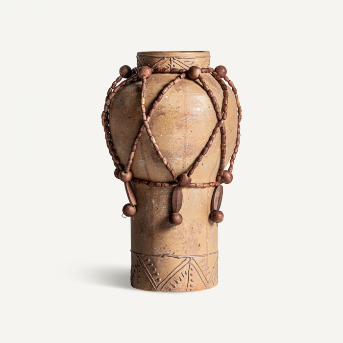 Vaza cilindrica teracota maro|Vaze decorative rafinate [1]