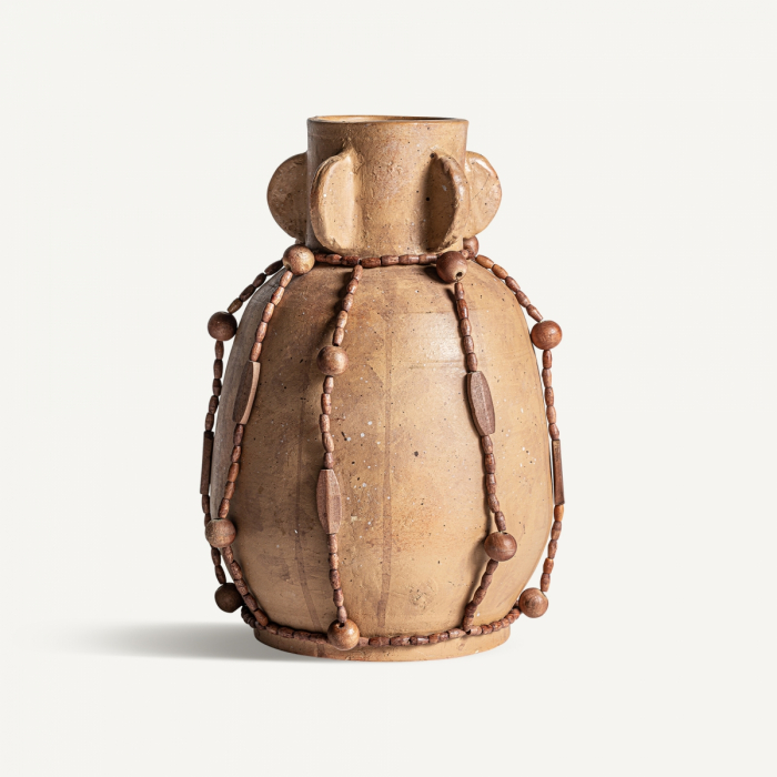 Vaza cilindrica teracota maro|Vaze decorative rafinate [1]