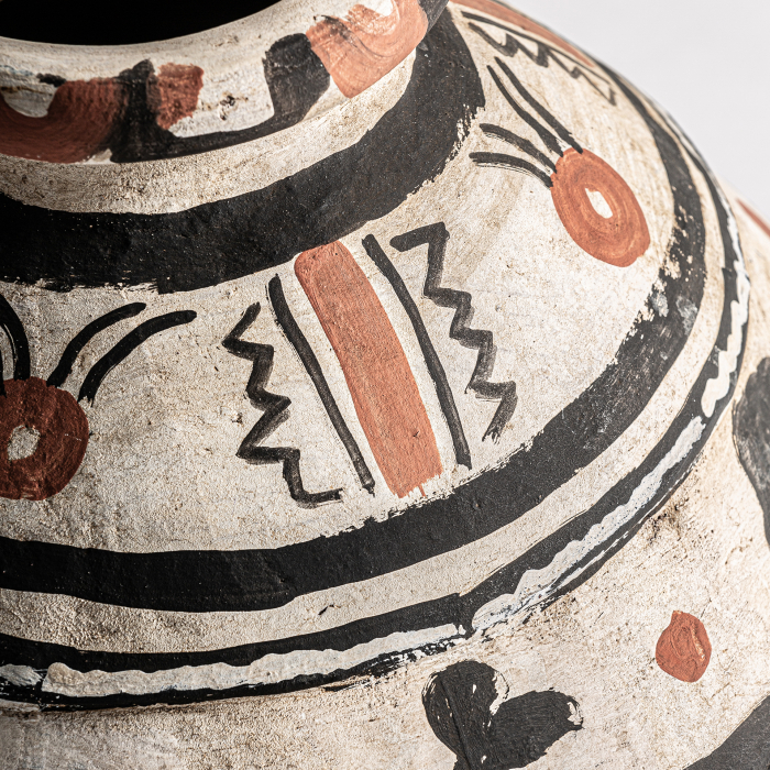 Vaza etnica teracota multicolora|Vaze decorative tribale [2]