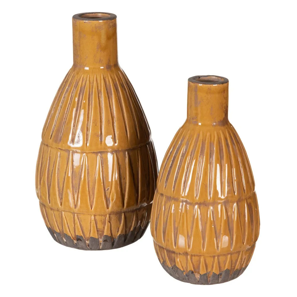 Vaza Etnica din Ceramica Mustar - CreativDeco.ro [2]