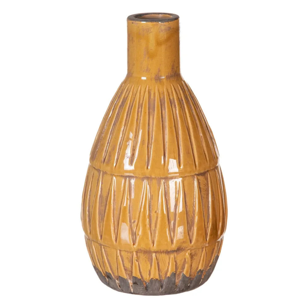 Vaza Etnica din Ceramica Mustar - CreativDeco.ro [1]