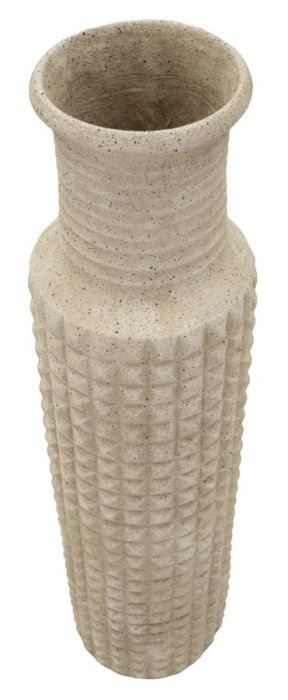 Vază exterior bej din rășină cu textură nisipoasă Sand Outdoor [3]