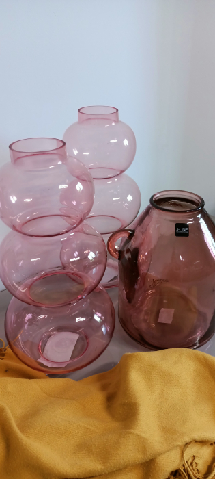 Vaza Globes, sticla roz, creativdeco.ro [10]