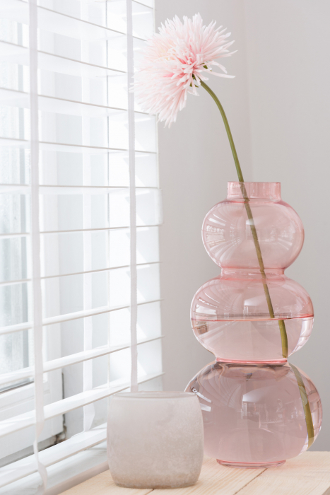 Vaza Globes, sticla roz, creativdeco.ro [2]