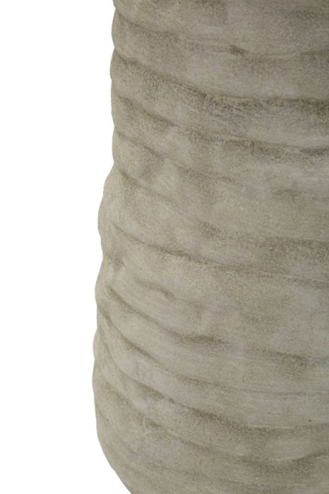 Vază gri și auriu din ceramică cu interior lucios, Ø 14x31.5 cm [4]