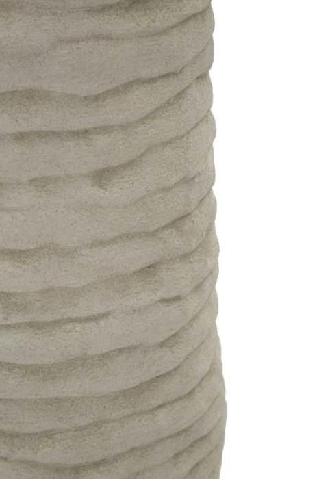 Vază gri și auriu din ceramică cu interior lucios, Ø 15.5x40 cm [4]