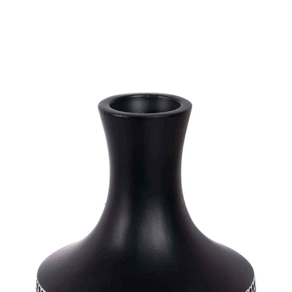 Vaza inalta Black White, rasina, alb negru [7]