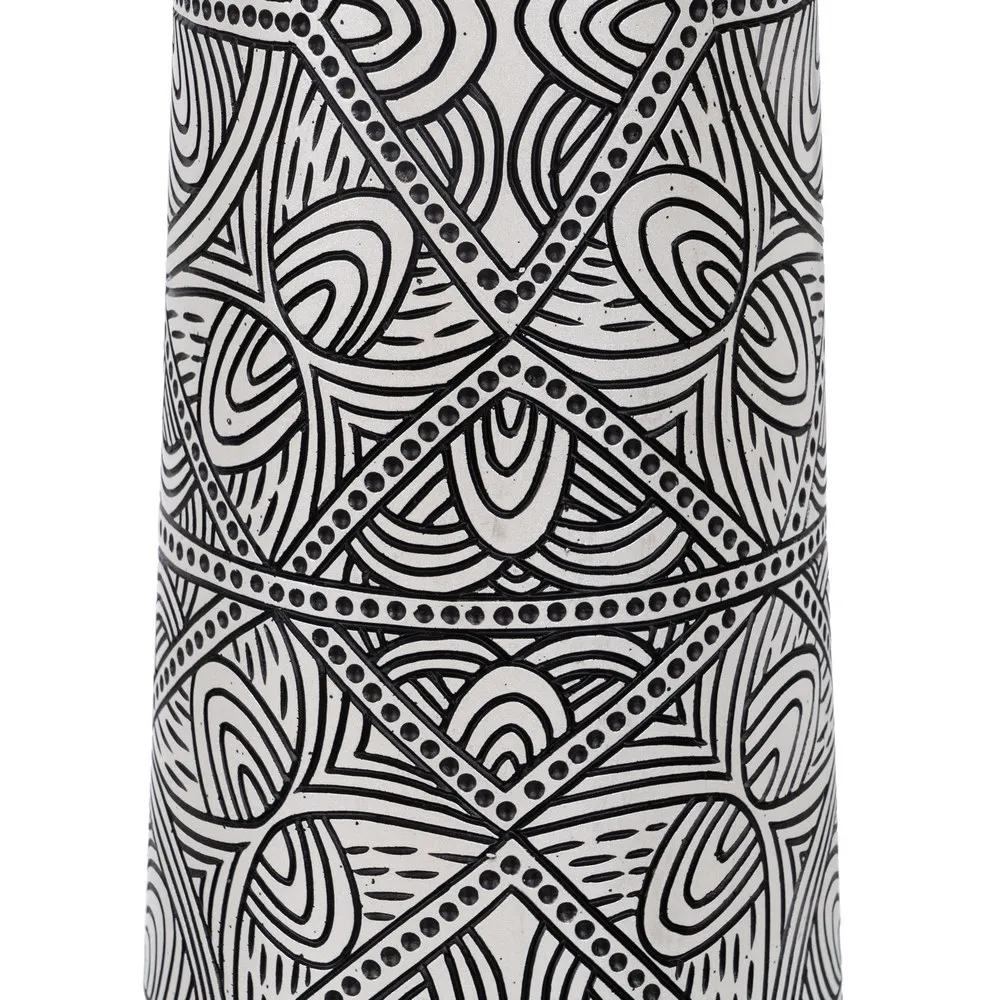 Vaza inalta Black White, rasina, alb negru [5]