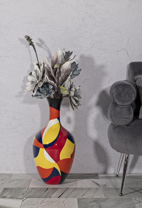 Vaza Multicolora Stil Rubic | Design Geometric | CreativDeco [5]