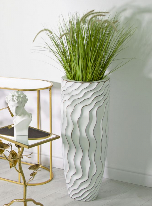 Vaza Inalta Alba CreativDeco - Eleganta Si Rafinament In Decor [2]