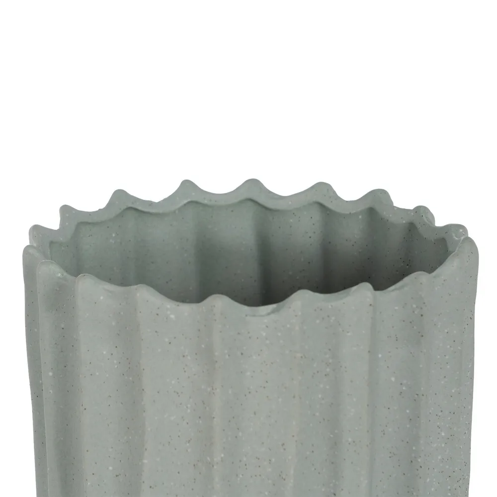 Vaza Inalta Teal, Ceramica Verde - CreativDeco.ro [4]
