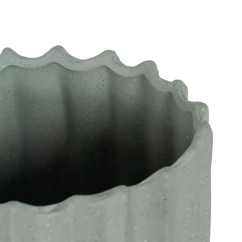 Vaza Inalta Teal, Ceramica Verde - CreativDeco.ro [5]