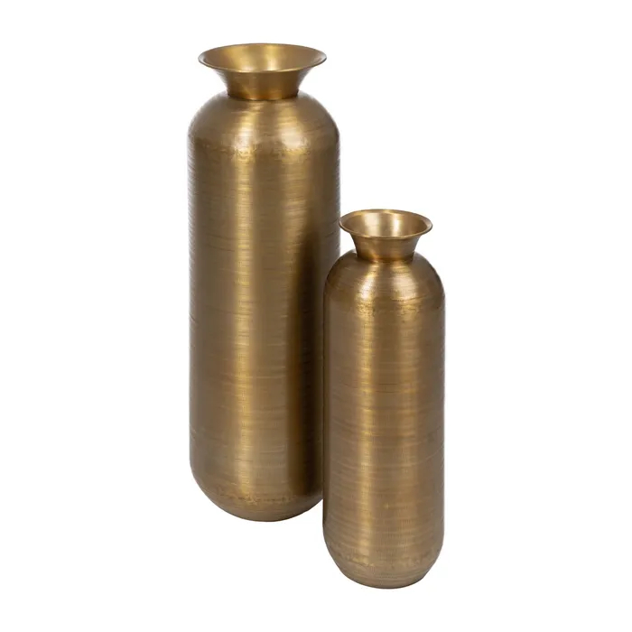 Vaza inalta aurie cilindrica | Obiecte decorative statement [2]