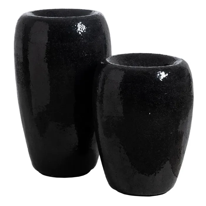 Vaza decorativa neagra CreativDeco - Decor industrial si minimalist de impact [9]
