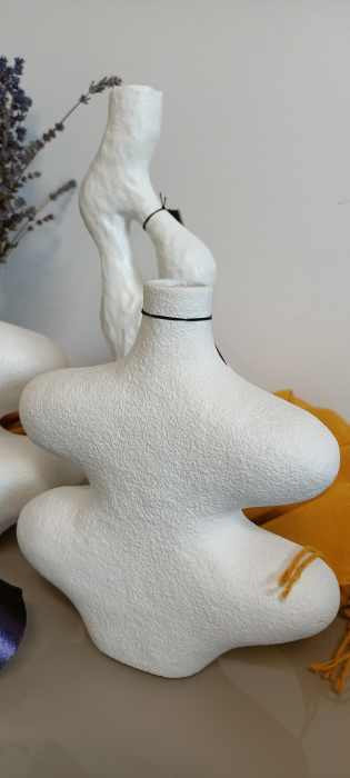 Vaza Stoneware, ceramica alba|creativdeco.ro [3]