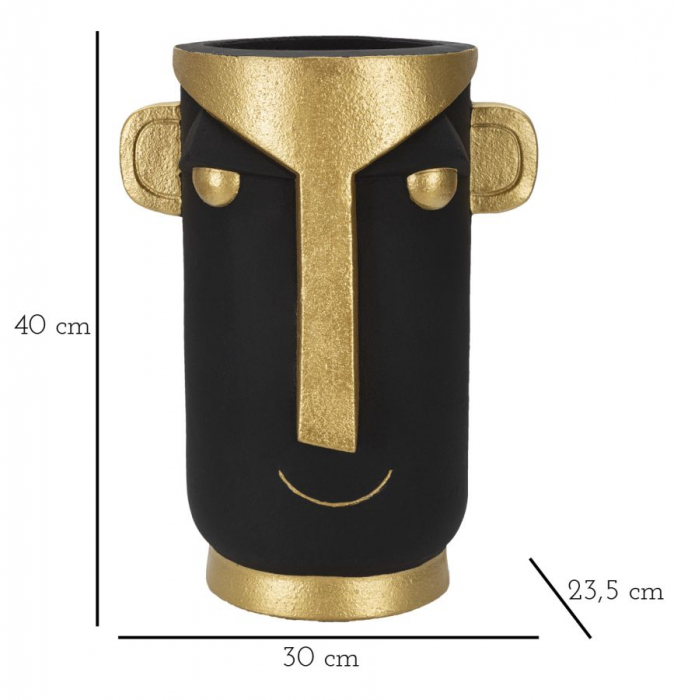 Vaza Eleganta Negru Mat CreativDeco - Lux Si Rafinament In Casa Ta [6]
