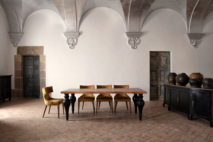 Vaza unicat coloniala ceramica maro rotunda|Vaze decorative elegante [4]