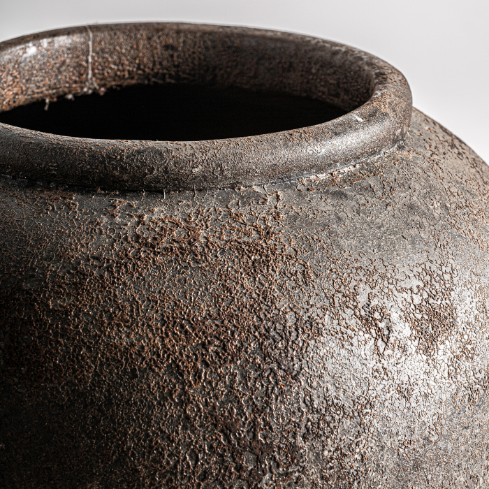 Vaza unicat vintage Bloned ceramica maro|Vaze decorative autentice [2]