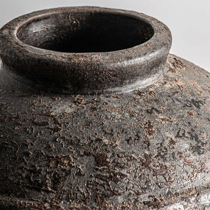 Vaza unicat vintage Jellae ceramica maro|Vaze decorative geometrice [2]